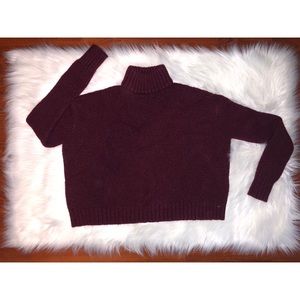 Maroon Turtle neck sweater